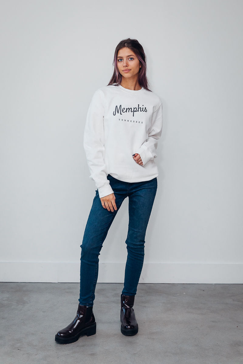 White Memphis Sweatshirt